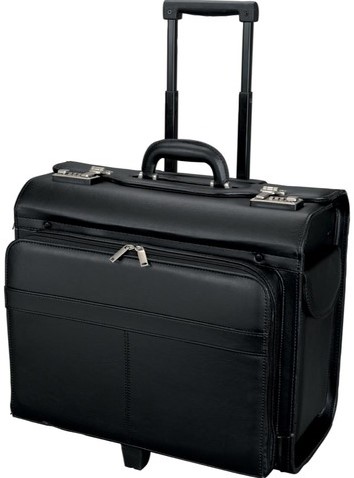Pilotenkoffer Alassio San Remo zwart kunstleer