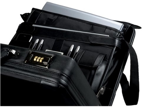 Laptop attaché koffer Alumaxx Modica zwart kunstleer-2