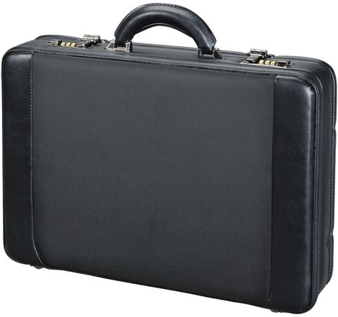 Laptop attaché koffer Alumaxx Modica zwart kunstleer