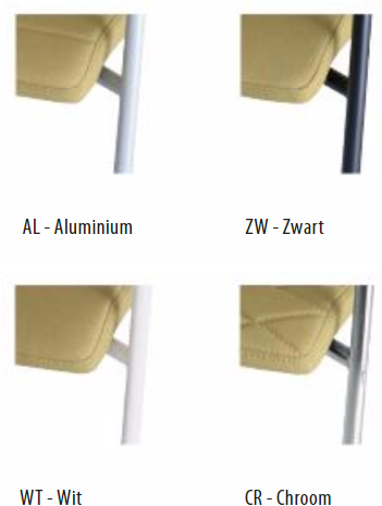 Vergaderstoel Alfa lage rug, slede-3