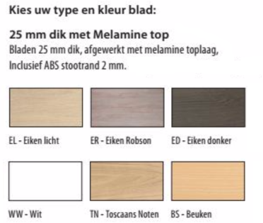 Vergadertafel Huislijn Bridge, rond, vaste hoogte 110cm, in diverse maten en uitvoeringen-2