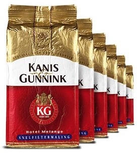 Koffie Kanis & Gunnink Hotelmelange rood 6x 1kg