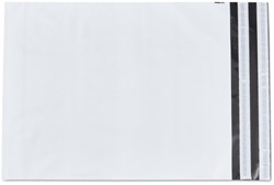 Verzendzak LDPE 340x420mm + 2 zelfklevende strips, tear-of doos/500