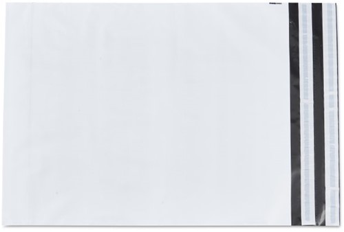 Verzendzak LDPE 340x420mm + 2 zelfklevende strips, tear-of doos/500