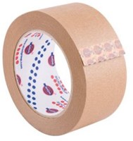 Verpakkingstape papier 50mmx50m bruin -2