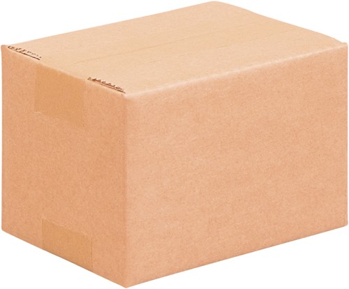 Verzenddoos 450x320x170mm Amerikaanse vouw Enkelgolf B-golf bruin -2