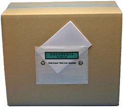 Paklijstenvelop papier transparant 120x228mm C5/6 bedrukt ds/1000