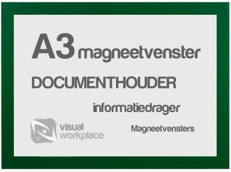 Magneetvenster TNP A3 groen