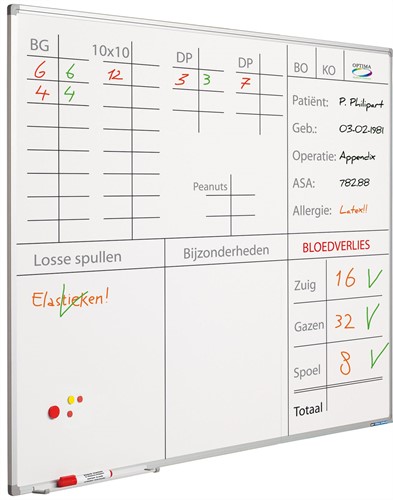 Viltstiftbord bedrukt 120x150cm full color eigen ontwerp