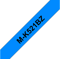 Brothertape MK-521BZ  9mm zwart op blauw