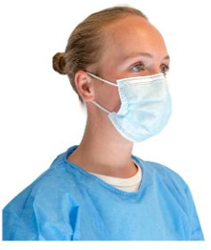 Mondkapje medisch/chirurgisch type IIR 3-laags pak/50