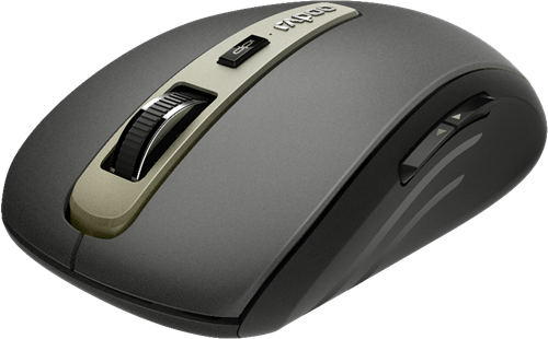 Muis Rapoo "MT350" multimodus draadloze optisch, Zwart-2
