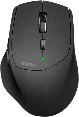 Muis Rapoo "MT550" multimodus draadloze optisch, Zwart