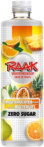 Siroop Raak zero multivruchten 750ml