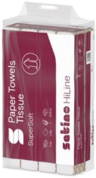 Handdoek Satino PT2 HiLine z-vouw 2-laags 206x240mm 25x150 vel wit 276620