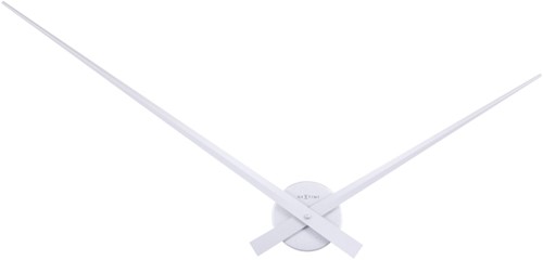 Wandklok 850mm NeXtime 'Hands' zilver