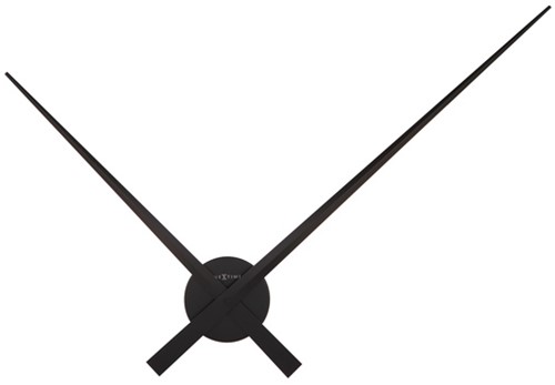Wandklok 850mm NeXtime 'Hands' zwart