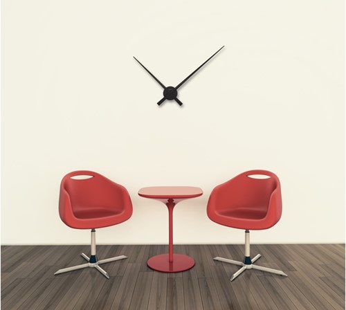 Wandklok 850mm NeXtime 'Hands' zwart-3