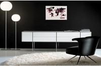 Wandklok 55x36cm Nextime, World Time Digit-2