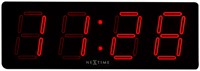 Wandklok NeXtime 51.5 x 18 x 4.5 cm, plastic, 'Big D' 