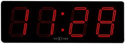 Wandklok NeXtime 51.5 x 18 x 4.5 cm, plastic, 'Big D' 