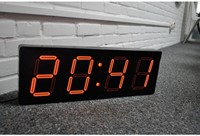 Wandklok NeXtime 51.5 x 18 x 4.5 cm, plastic, 'Big D' -3