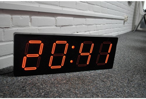 Wandklok NeXtime 51.5 x 18 x 4.5 cm, plastic, 'Big D' -3