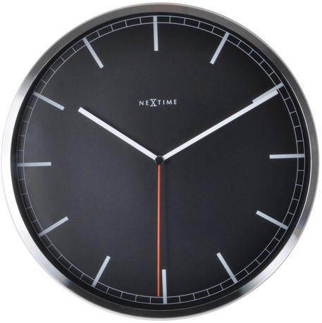 Wandklok 350mm NeXtime 'Company' strepen