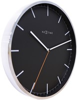 Wandklok 350mm NeXtime 'Company' strepen-2