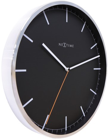 Wandklok 350mm NeXtime 'Company' strepen-2