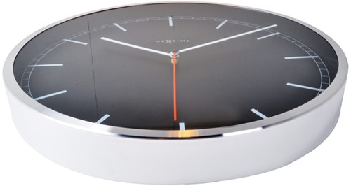 Wandklok 350mm NeXtime 'Company' strepen-3