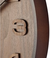Wandklok 350mm NeXtime 'Wood Wood Medium' cijfers-3