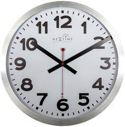 Wandklok 350mm NeXtime 'Station' Radio Controlled (DCF) cijfers