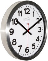Wandklok 350mm NeXtime 'Station' Radio Controlled (DCF) cijfers-2