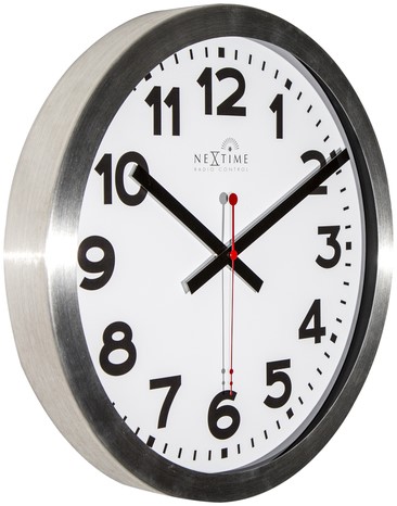 Wandklok 350mm NeXtime 'Station' Radio Controlled (DCF) cijfers-2