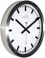 Wandklok 350mm NeXtime 'Station' Radio Controlled (DCF) strepen-2