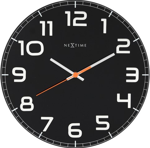 Wandklok 300mm NeXtime 'Classy Round' cijfers
