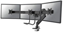 Monitorarm Neomounts D755DX3 t.b.v. 3 monitoren 17-27" zwart