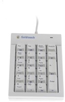 Toetsenbord B&E Goldtouch numeriek wit USB