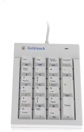 Toetsenbord B&E Goldtouch numeriek wit USB
