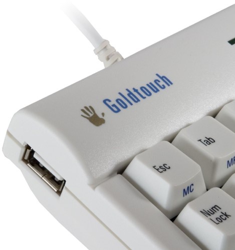 Toetsenbord B&E Goldtouch numeriek wit USB-3