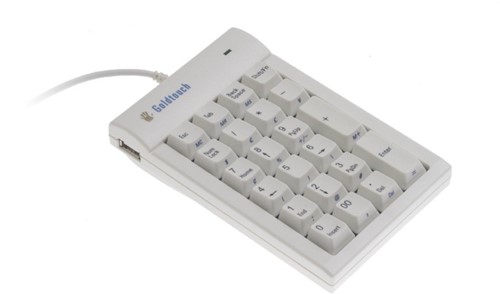 Toetsenbord B&E Goldtouch numeriek wit USB-2