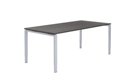Bureau Huislijn Carré 4-poots, hoogte instelbaar 62-86cm, incl. kabelgoot, leverbaar in div. maten en uitvoeringen