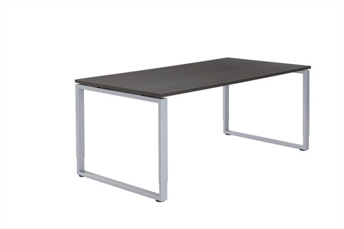 Bureau Huislijn Carré O-poot, hoogte instelbaar 62-86cm, incl. kabelgoot, leverbaar in div. maten en uitvoeringen