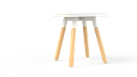 Bijzettafel Huislijn Corner vierkant, metalen frame, vaste hoogte 42 cm, in diverse uitvoeringen en maten