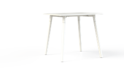 Vergadertafel Huislijn Corner, metalen frame, vaste hoogte 75 cm, in diverse maten en uitvoeringen