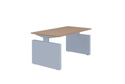 Bureau Huislijn Basic met zijwangen - hoogte instelbaar 62-86cm - incl. kabelgoot - leverbaar in div. maten en uitvoeringen