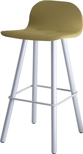 Barstoel Carvi 4-poots, metalen frame, kuip gestoffeerd, in diverse uitvoeringen