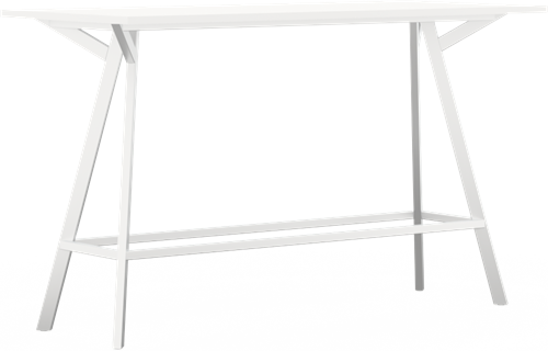 Bridge vergadertafel recht 180 x 60 cm, rechthoekige poten 30 x 50 mm, vaste hoogte 110 cm