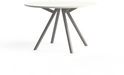 Bridge vergadertafel rond 120 cm doorsnede, ronde poten Ø50 mm, vaste hoogte 75 cm